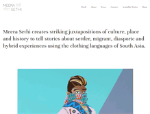 Tablet Screenshot of meerasethi.com